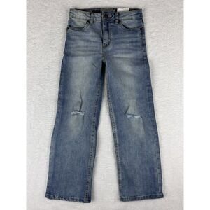 Lucky Brand High Waist‎ Wide Leg Distressed Slim Fit Jeans Size 10 (25x24) NWT